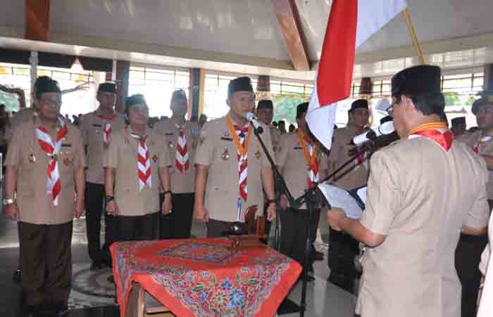 Bupati Mustafa Siap Jadikan Pramuka Lamteng Kece dan Keren