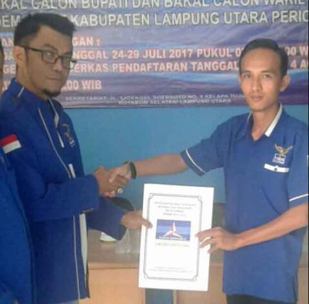 Pilbup Lampura, Empat Bakal Calon Ambil Formulir di Partai Demokrat