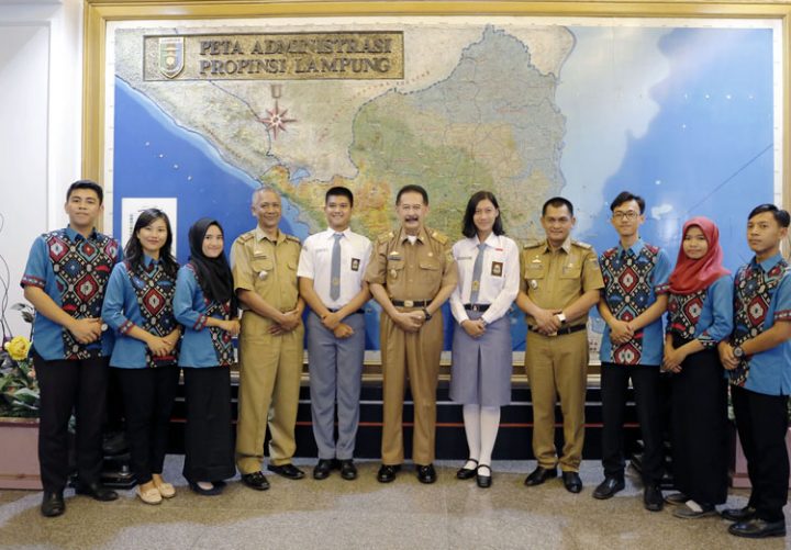 Asisten Pemprov Lampung Lepas Peserta PPAN, KAKPN, dan Paskibraka Nasional