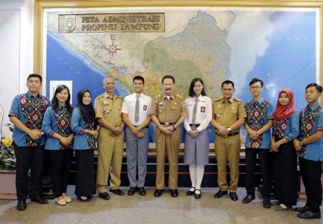 Asisten Pemprov Lampung Lepas Peserta PPAN, KAKPN, dan Paskibraka Nasional
