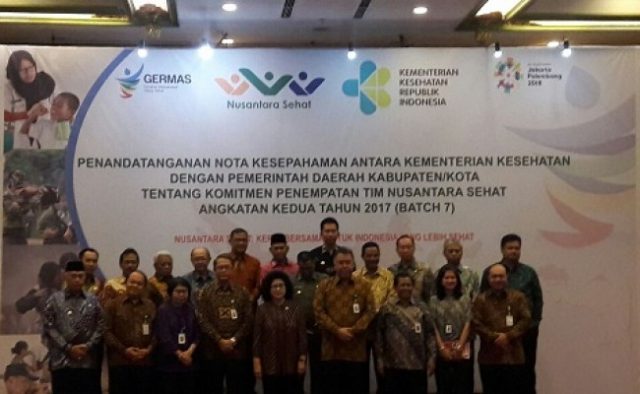 Bupati Tulangbawang Tandatangani Komitmen Penempatan Tim Nusantara Sehat