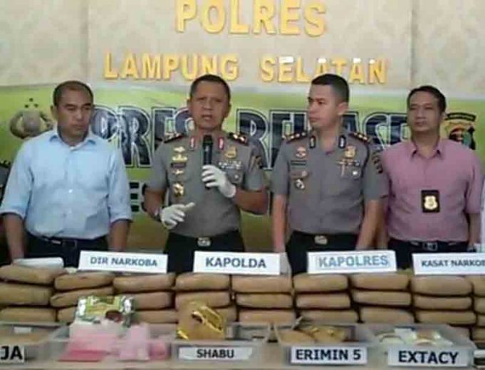 Kapolda Lampung Perintahkan Anak Buahnya Tembak Mati Bandar Narkoba yang Melawan