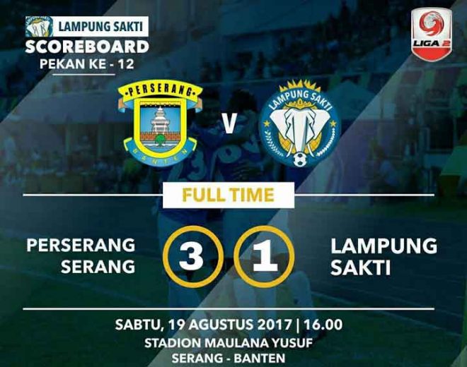 Lampung Sakti Ditekuk Perserang 3 – 1