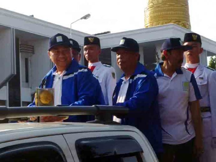 Pemkab Lampung Utara Mengarak Piala Adipura