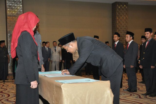 Anggota Panwaslu di 15 Kabupaten – Kota Se-Lampung Dilantik