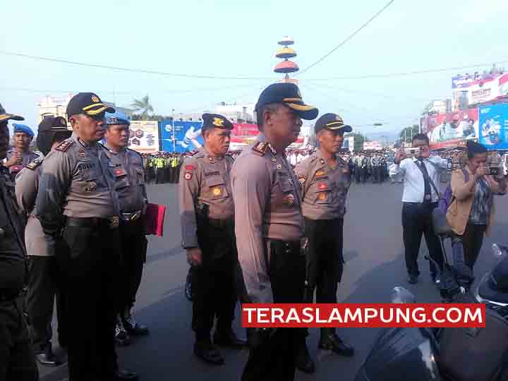 Kapolresta Bandarlampung Pimpin Apel Siaga Pengamanan Idul Adha 1438 H