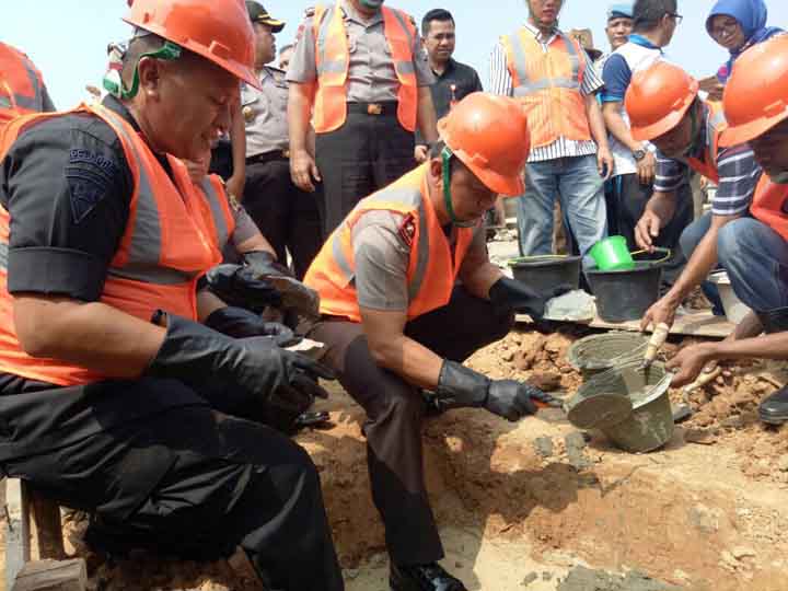 Pemkab Lamteng Fasilitasi Pembangunan Mako Brimob di Anak Tuha