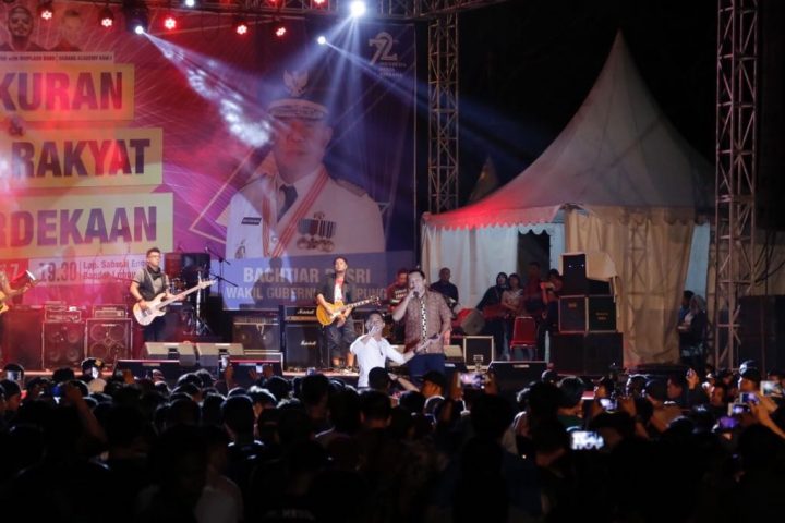 HUT RI, D’Bagindas dan Kristiyanto Jamrud Meriahkan Pesta Rakyat di Saburai