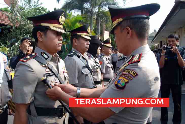 Lima Perwira Polresta Bandarlampung Dimutasi dan Peroleh Promosi Jabatan