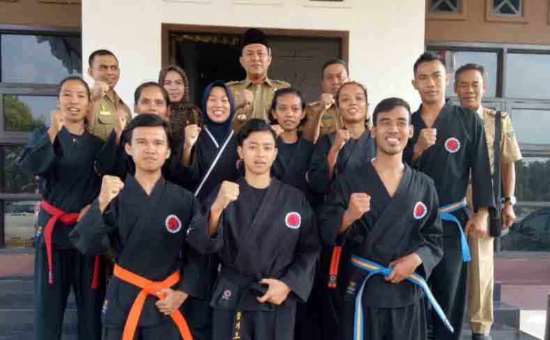 Bupati Lampung Tengah Lepas Tim Hapkido dan Suratin Cup