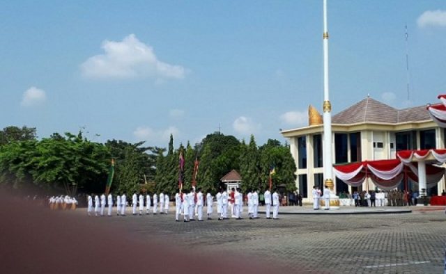 Upacara Peringatan Detik-Detik Proklamasi di Pemkab Tulangbawang Berlangsung Khidmat