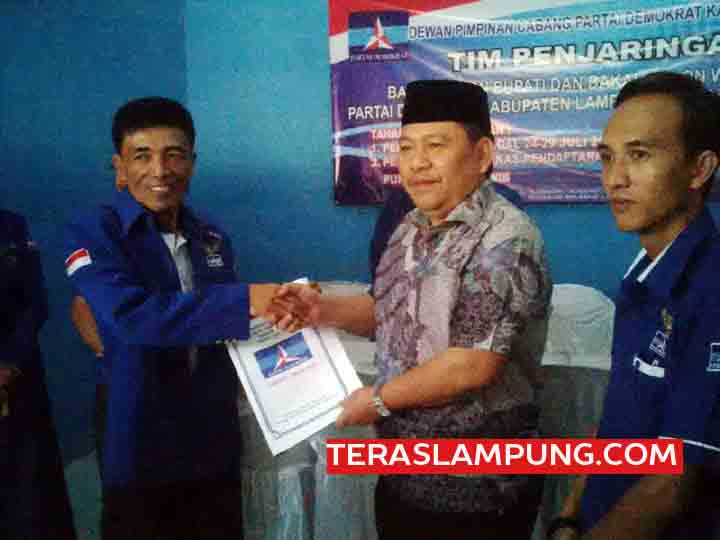 Pilbup Lampura, Zainal Abidin Terakhir Kembalikan Berkas ke Partai Demokrat