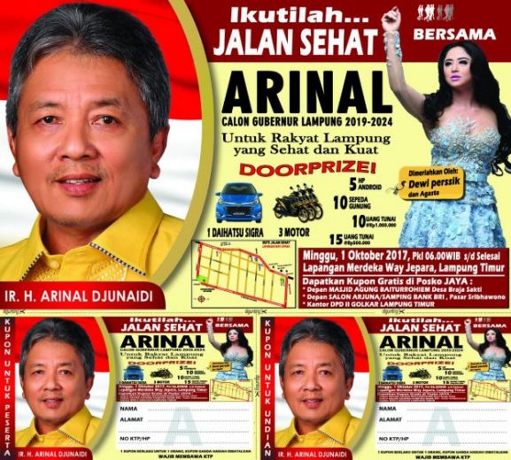Arinal Ajak Dewi Persik “Goyang” Berhadiah Mobil di Wayjepara