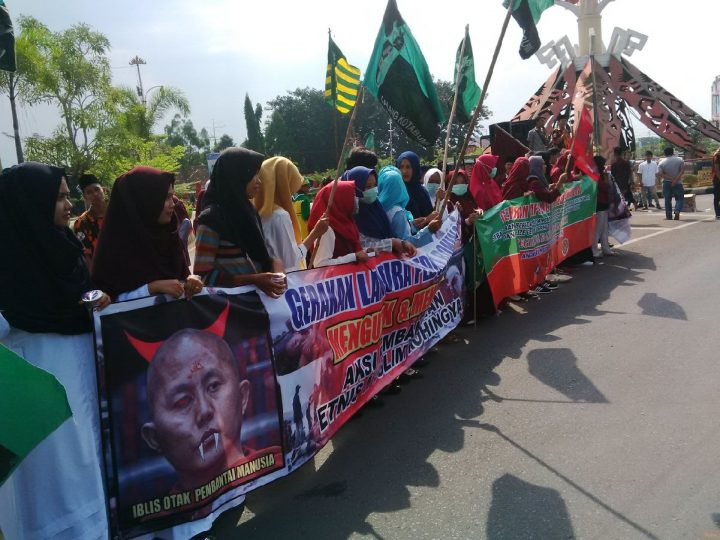 Kecam Tragedi di Myanmar, Puluhan Warga Lampura Gelar Aksi Solidaritas untuk Muslim Rohingya