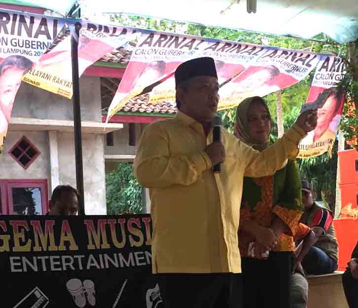 Pilgub Lampung, Arinal Gelar Rembuk Desa di Natar dan Adiluwih