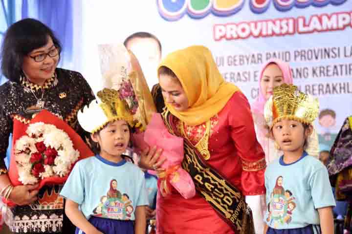 Bunda PAUD Yustin Ficardo: Taman Gajah untuk Wujudkan Lampung Provinsi Ramah Anak