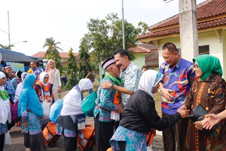 Jamaah Haji Lampung Kloter Pertama Tiba di Asrama Haji Rajabasa