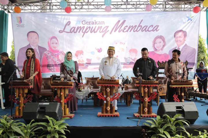 Gubernur Ridho Ficardo dan Najwa Shihab Canangkan Gerakan Lampung Membaca