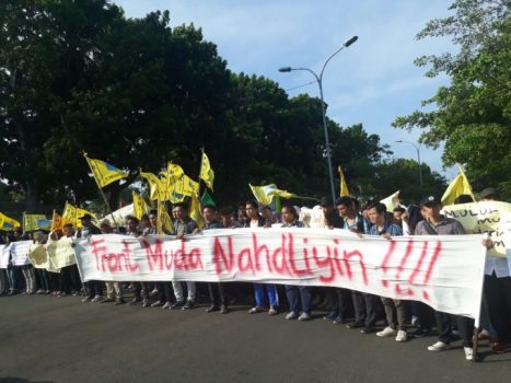 Lecehkan Ketua Umum PB NU, Bupati Lampung Selatan Didemo Front Muda NU