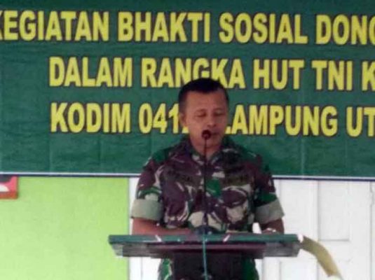Kodim Lampura Gelar Aneka Lomba Peringatan HUT ke-72 TNI