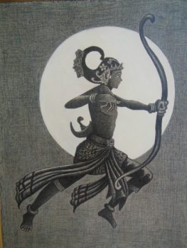 Pelukis Tanggamus Nurbaito Siap Berpameran di Yogyakarta