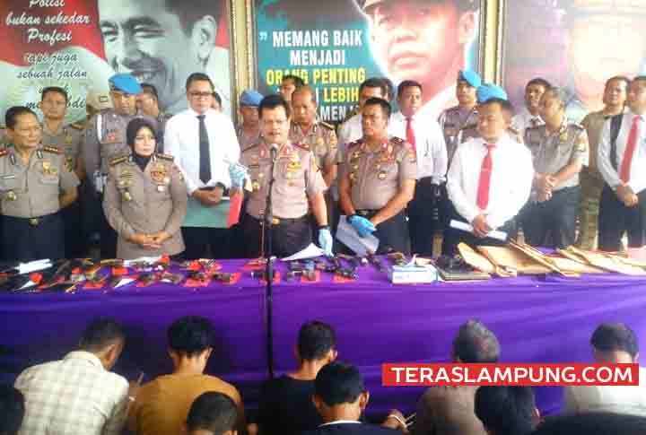 Polda Lampung Terima 89 Pucuk Senjata Api Rakitan dari Masyarakat