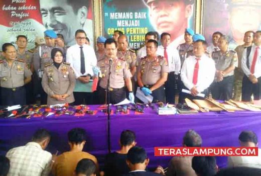 Polda Lampung Terima 89 Pucuk Senjata Api Rakitan dari Masyarakat