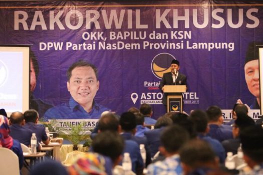 Targetkan Menang Pilkada, Nasdem Lampung Siapkan Strategi