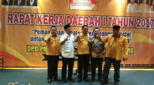 Ridho dan Mustafa Bertemu di Rakerda Partai Hanura Lampung