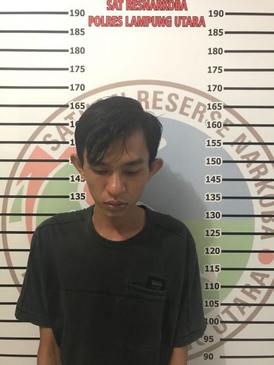 Simpan Narkoba, Warga Kotabumi Utara Ditangkap Polisi