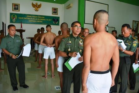 Danrem Garuda Hitam Pimpjn Sidang Parade Calon Tantama