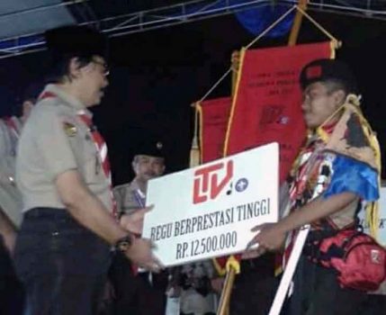 Penggalang Putra SMPN 1 Trimurjo Juara I Lomba Regu Pramuka Nasional