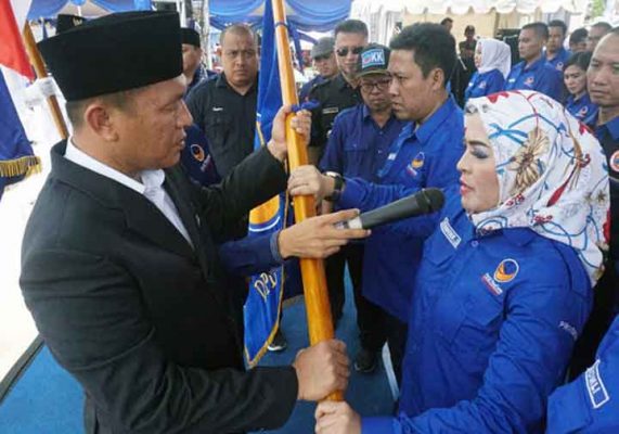 Dilantik sebagai Ketua Nasdem, Siti Rahma Janji Birukan Pringsewu