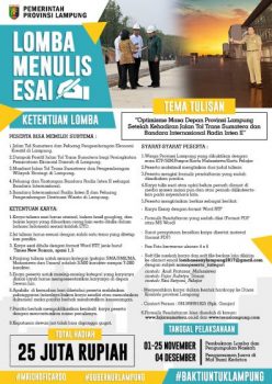 Banyak Permintaan, Batas Lomba Menulis Esai Diperpanjang Hingga 30 November