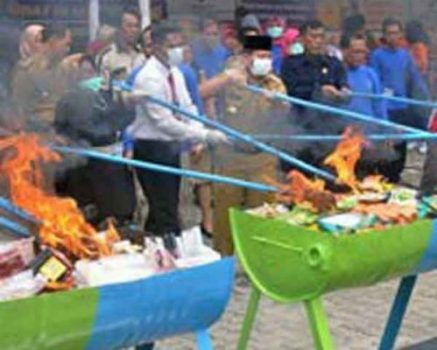 BBPOM Bandarlampung Musnahkan Obat dan Makanan Ilegal