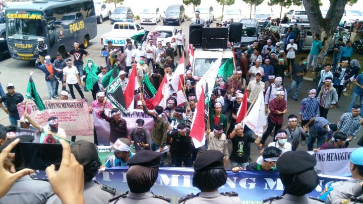 Ratusan Pengunjuk Rasa Tuntut HGU PT Sugar Group Company Dicabut