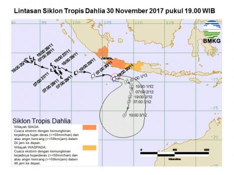 Warga Lampung Diimbau Waspadai Siklon Tropis Dahlia