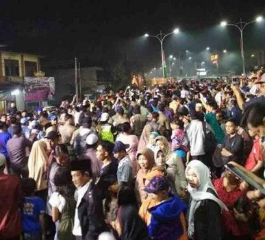 Malam Tahun Baru 2018, Walikota Herman HN Resmikan Jalan Layang di Depan MBK