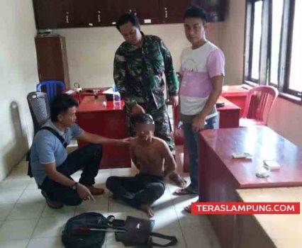 Diduga Hendak Mencuri di Rumah Anggota Koramil, Warga Kotabumi Selatan Diamuk Massa
