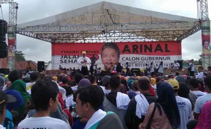 Bertabur Aneka Hadiah Menarik, Arinal Djunaidi Ajak Warga Tanggamus Jalan Sehat