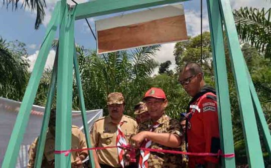Jembatan Gantung di Kecamatan Banyumas – Pringsewu Diresmikan