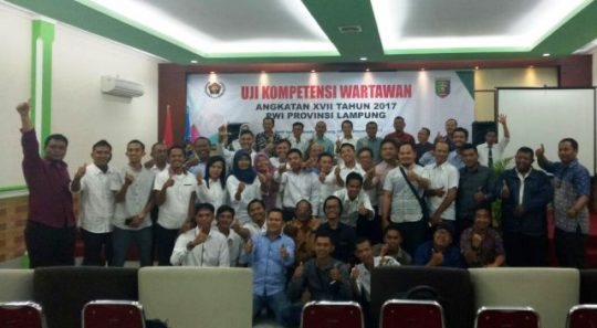 UKW PWI Lampung, 33 Wartawan Dinyatakan Lulus