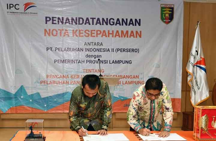 Dukung Konektivitas Tiga Sektor, Gubernur Ridho Teken MoU dengan PT Pelindo II
