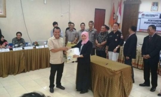 Pilgub Lampung, Berkas Syarat Pencalonan Arinal Djunaidi Dinyatakan Lengkap