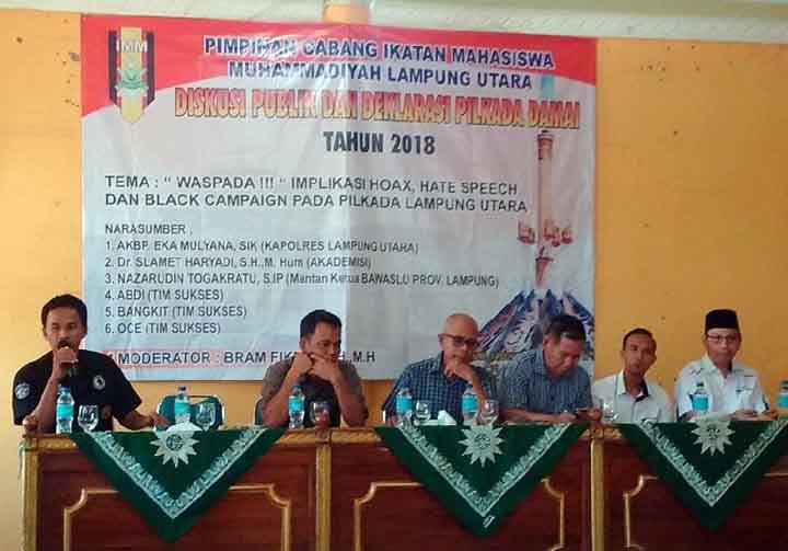 Pilkada Lampura, IMM Berharap TS Utamakan Promosikan Program Kandidat