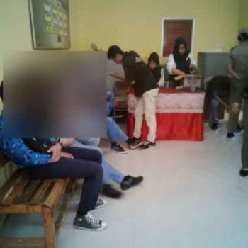 Bolos, Delapan Pelajar SMP dan SMA di Kotabumi Terjaring Razia Pol PP
