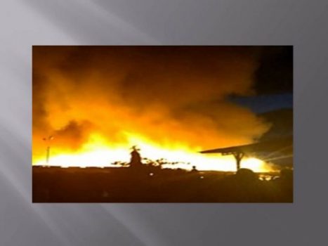 Tempat Penampungan Sementara Pasar Way Halim Terbakar