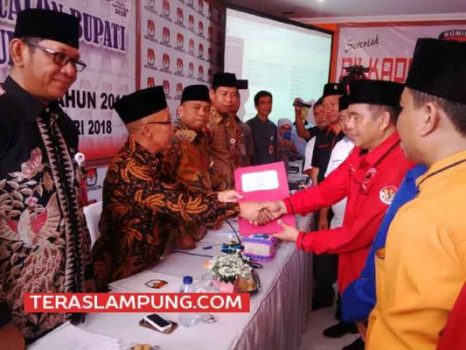 Pilbup Lampura, Berkas Pencalonan Zainal Abidin-M.Yusrizal Penuhi Syarat