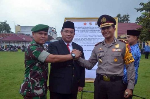 Pemkab Lampura-TNI-Polri Deklarasikan Netralitas pada Pilkada Serentak 2018