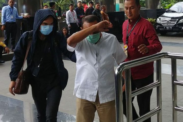 Anggota DPRD Lamteng yang Terjaring OTT Tiba di Gedung KPK